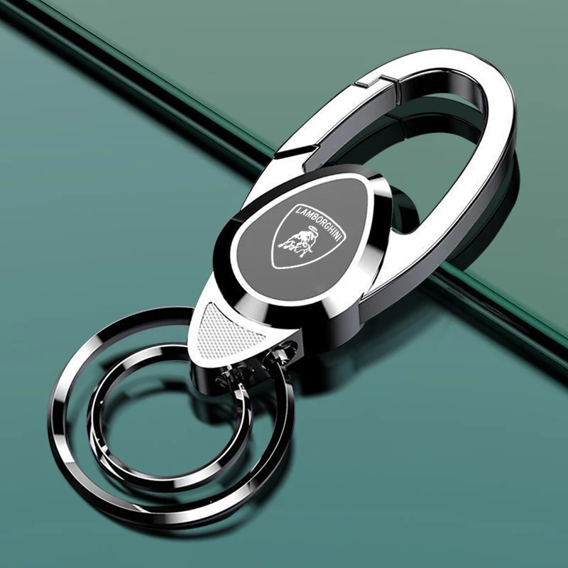 Llavero de Coche con Láser de Doble Cara, Accesorios para Llavero de Regalo para Lamborghini LP570 LP610 Urus LP700 LP770 Gallardo Aventador