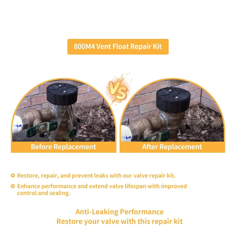 ABFU-Vent Float Reparatursatz, kompatibel mit Watt 1 Zoll 800QT Rückflussventil, ersetzt 0887715 887715 800M4-FR-V1