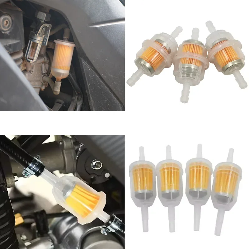 

4Pcs Accessories Universal Petrol Oil Filter (Motorcycle Engine Inline Carburetor Petrol Fuel Gas Filter Motorcycle Oil Filter)