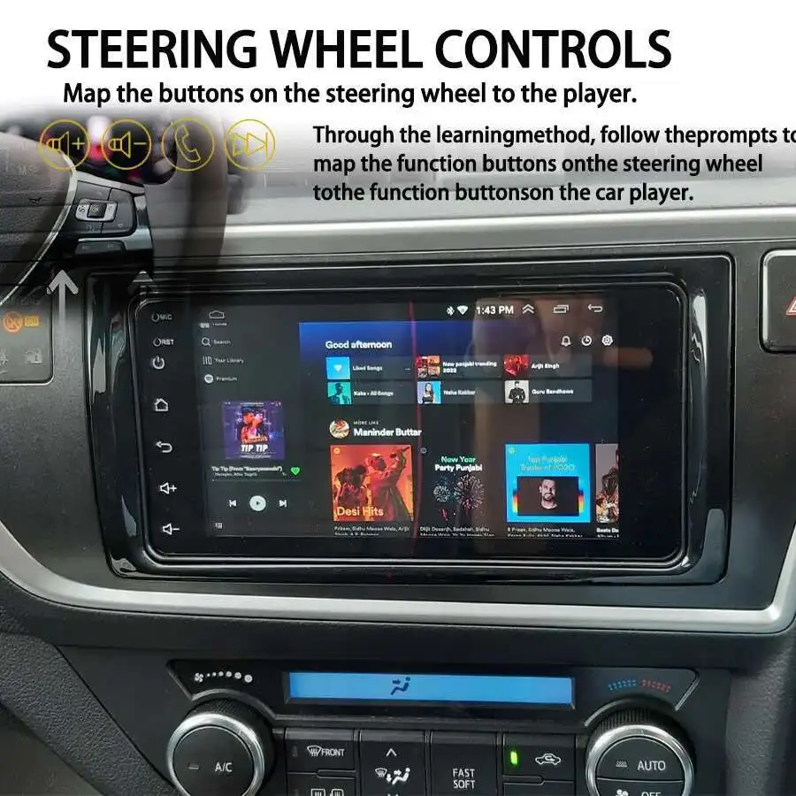 128GB Android 2Din Car Multimedia Video Player GPS For Toyota Auris Hybrid 2013 201Autoradio Navigation Stereo Head Unit Radio
