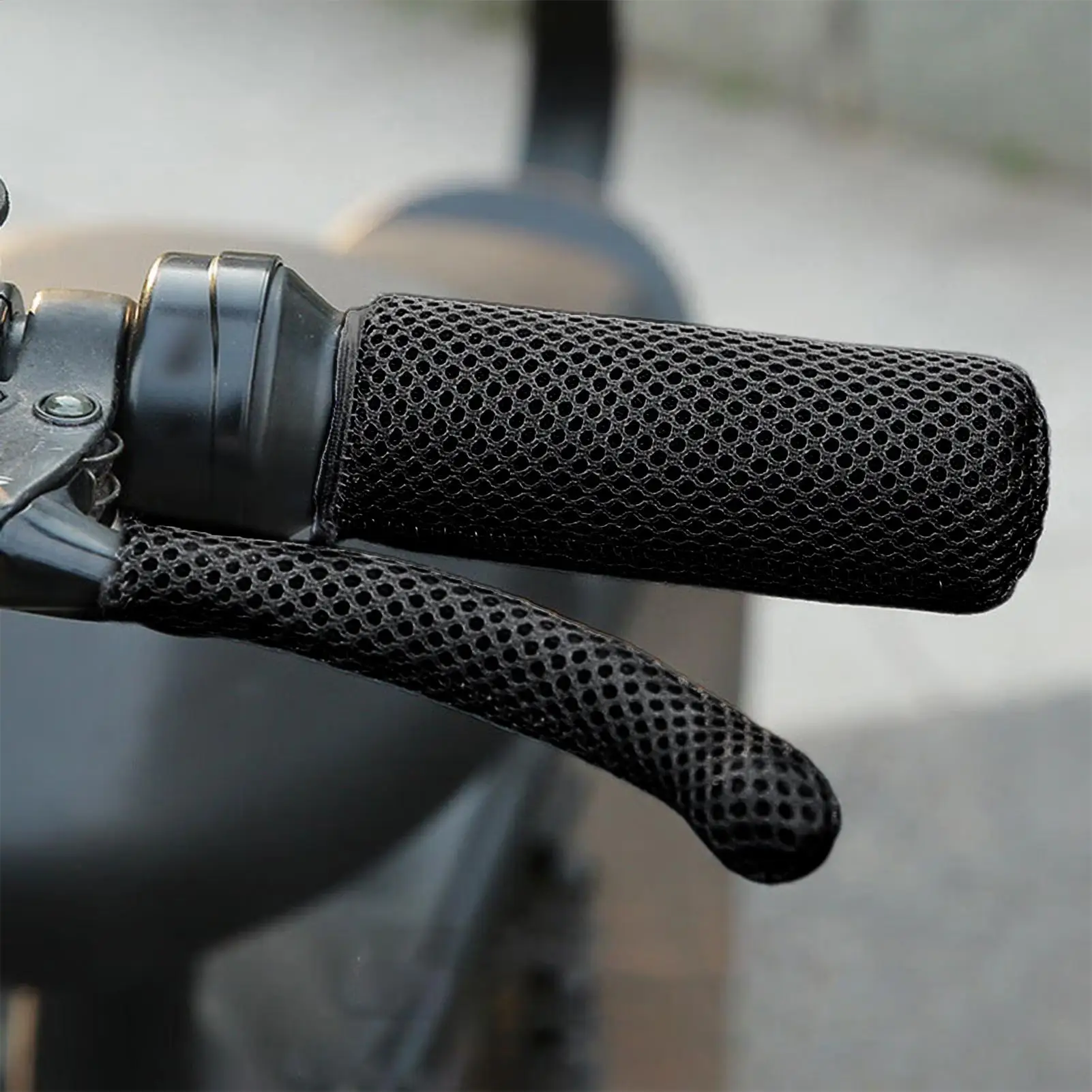 Motorcycle Hand Grip Covers Non-Slip Waterproof Breathable Cover Ice Silk Motorcycle Handlebar Sleeve for Bike Scooter Summer