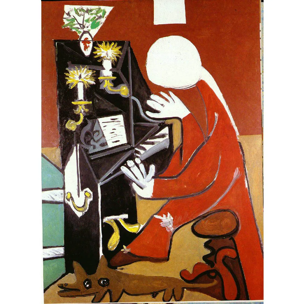 

Handmade high quality reproduction of The piano velazquez by pablo picasso Abstract oil painting on canvas Wall decor modern art