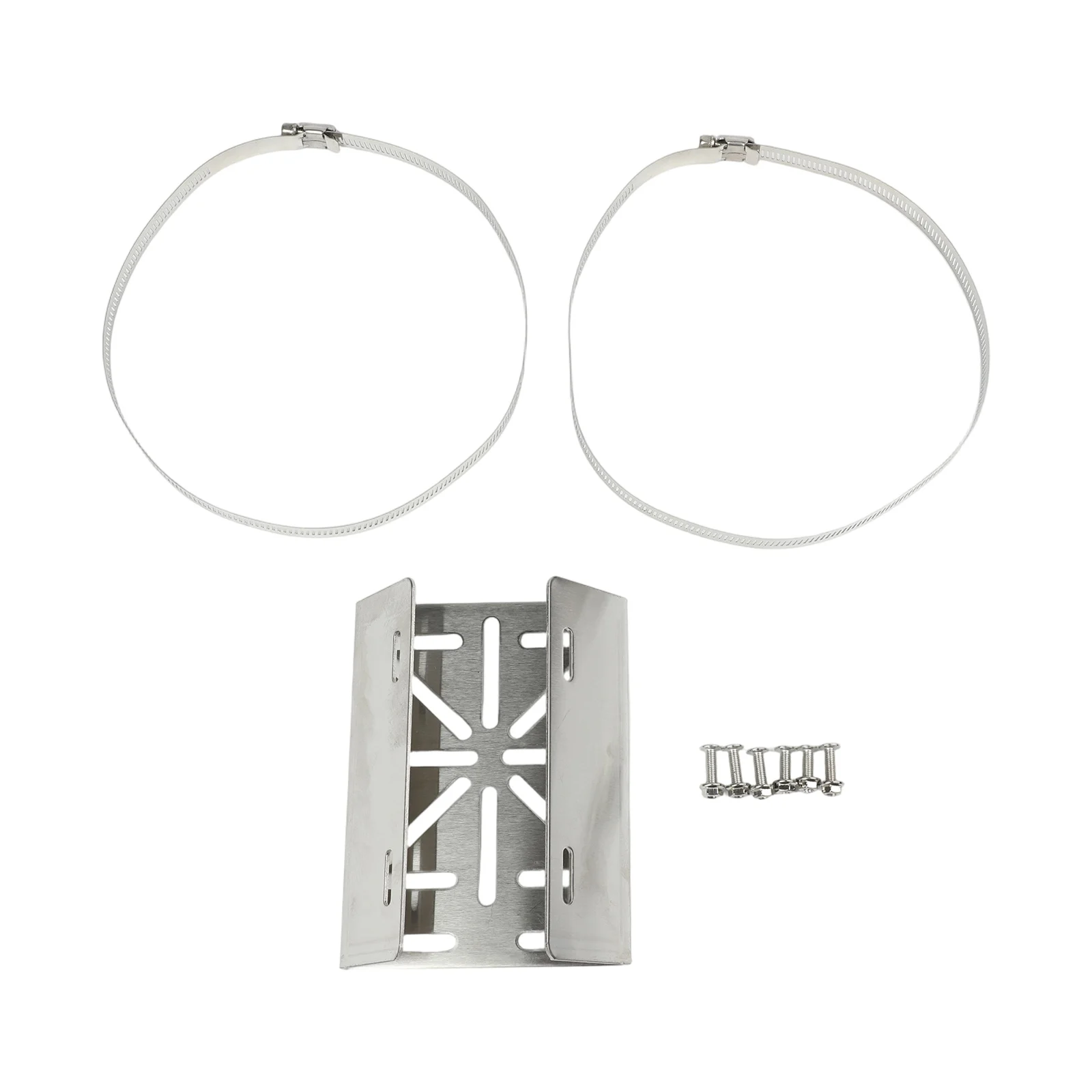 Metal Vertical Pole Mount Bracket with Secure Loop Clamps for EufyCam S4 S340 E42 E30 CCTV and Similar Cameras