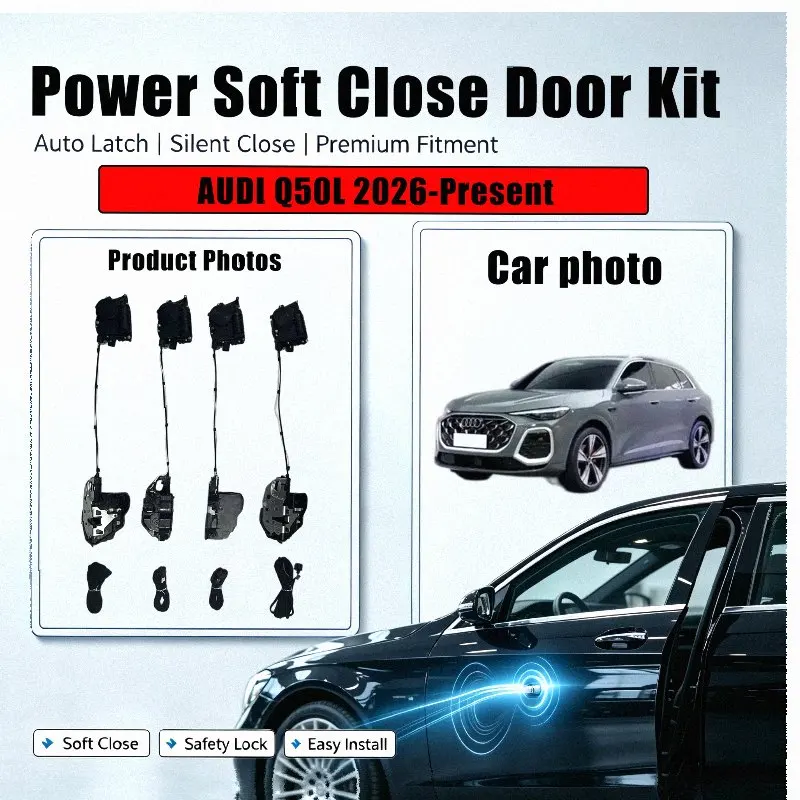 Xcar for AUDI Q50L 2026-Present Car OEM Automatic Soft Close Door Electric Suction Kit Auto Power Closing