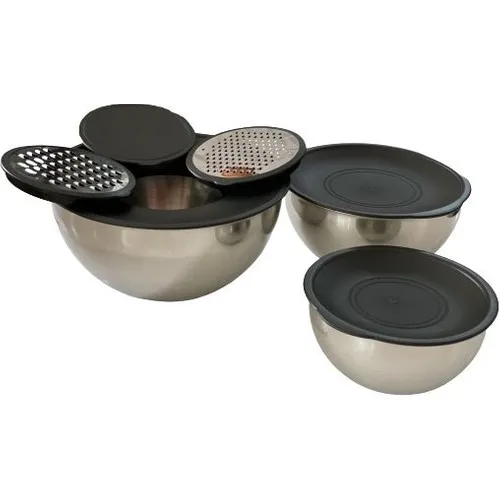 Bambum 9 Piece 304 (18/10) Stainless Steel Storage Container Set