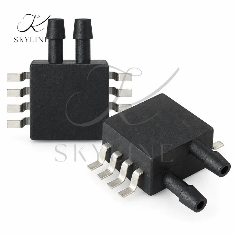 XGZP6899D-C Newly Upgraded I2C Differential Pressure Sensor Dual Inlet Airway Ventilator Pressure Sensor Flow Rate