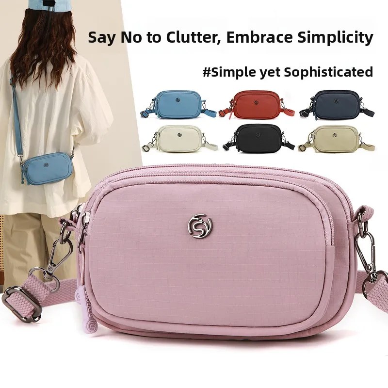 

New 2025 Women's Crossbody Bag Simple Nylon Single oulder Bag Mom's Versatile Small Bapa Multi-layer Walking Mobile Pho...