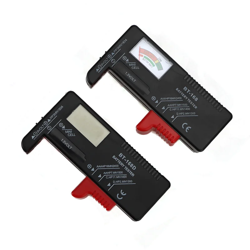 

1Pcs Universal Digital Display Battery Tester BT-168D for 9V 3V 1.2V 1.5V Batteries Voltage Testing Tool