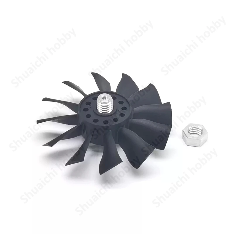 1PCS 50mm 12-Blade EDF Fan Blade CW Propeller Matching 4000~4500KV 4S Brushless Motors Replacement Parts for RC Airplane/Drone
