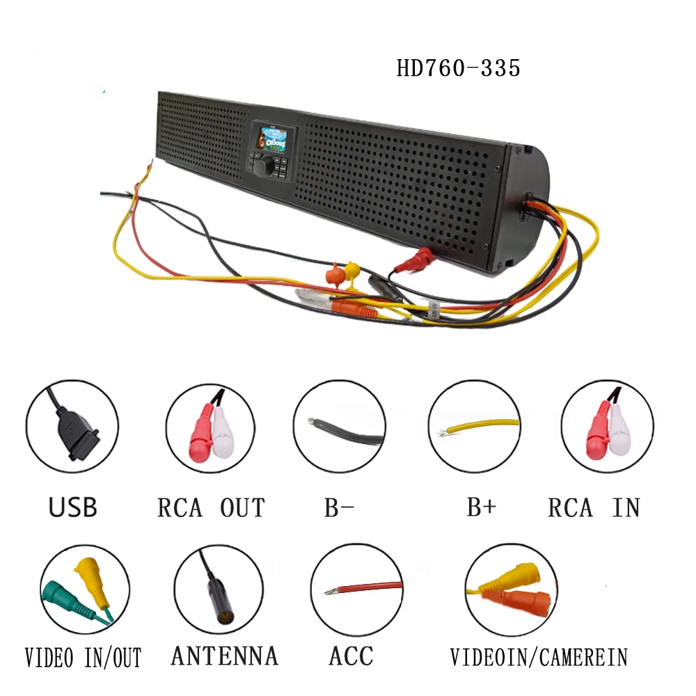 The Newly Developed Waterproof Blue-tooth Stereo Soundbar is Suitable for UTVs, Off-road Vehicles, RVs, etc.