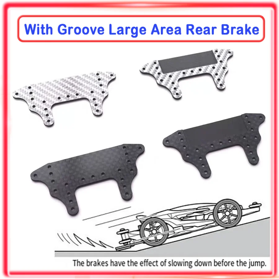 

15518 4WD FRP 1,5 мм тормоз из углеродного волокна, большие тормоза с канавкой, самодельные детали для модели гоночного автомобиля Tamiya 4WD