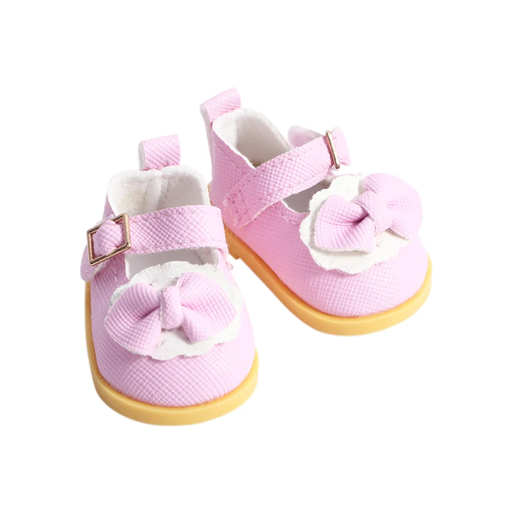 

Kids Toy Cute PU Leather for 14inch Doll Cotton Doll Dolls Shoes Dolls Accessories Doll Boots Mini Shoes