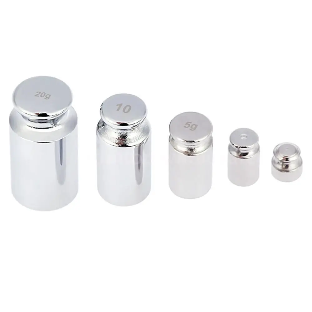 1/5Pcs Grams Accurate Calibration Set Chrome Plating Scale Weights Set For Home Kitchen Tool 1g 2g 5g 10g 20g 50g 100g