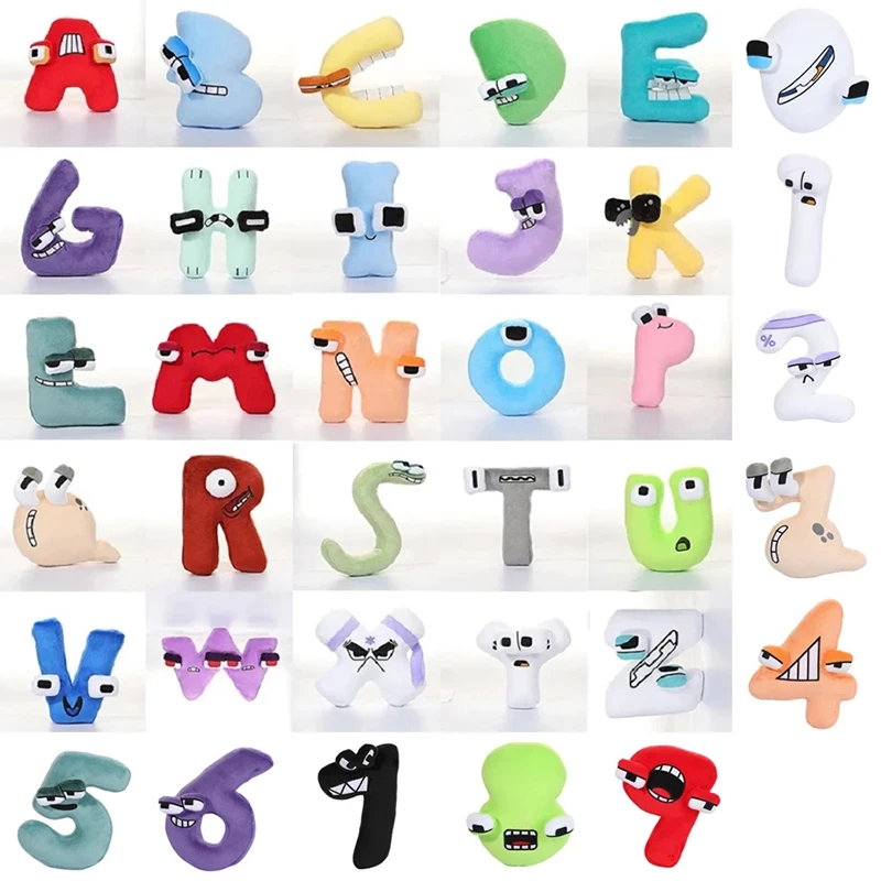 

New 26PCS Alphabet Lore But are Plush Toy Stuffed Animal Plushie Doll Toys Gift for Kids Children Christmas Gift Toy 26 Letter