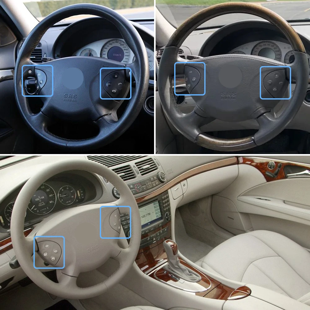 LHD RHD Multifunktions-Lenkradschalter, Knopfschlüssel, Verkleidungsreparatursatz für Mercedes Benz W211 E350 E400 E500 E550 2118206110 – Detail 13