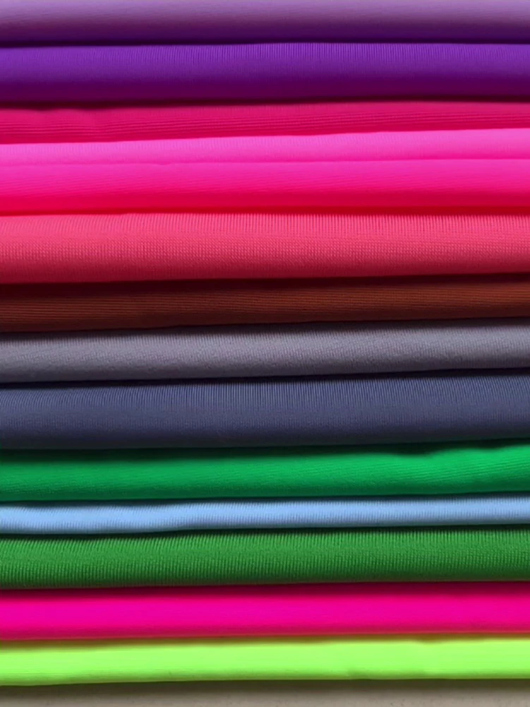 Badkleding Stof Matte Nylon Spandex Polyamide Elastaan, 4 Way Stretch, Voor Het Naaien Van Badkleding Yogakleding Bij Meters