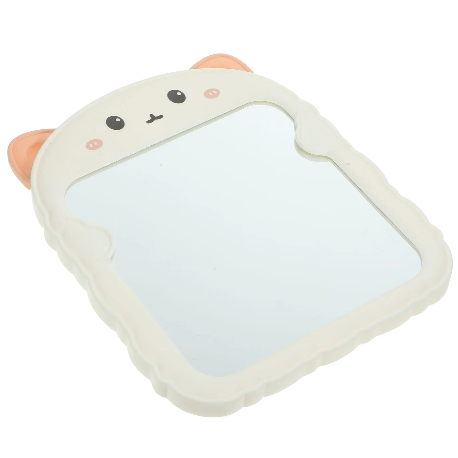고양이 귀 탁상용 화장 거울 접이식 데스크탑 화장 거울 메이크업 면도 스킨케어용 견고한 재사용 가능한 소재