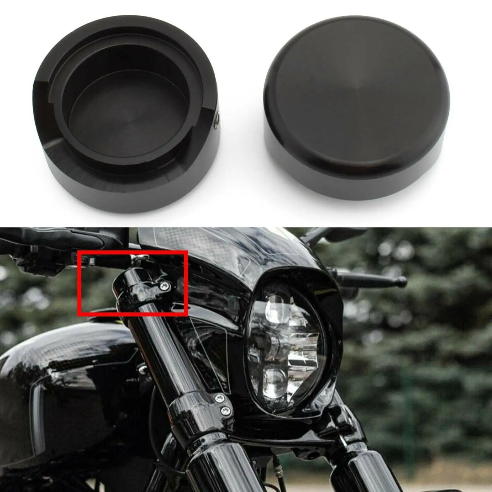 Upper Fork Caps Cover Fit Harley Softail Breakout FXBR FXBRS 2018-2022