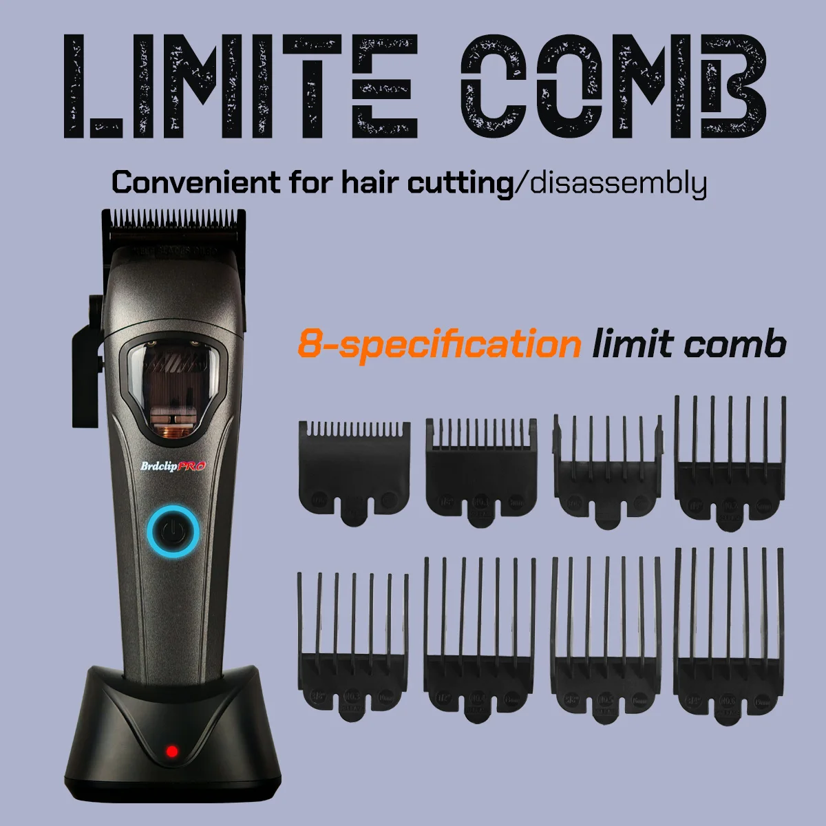 BRDCLIP BRD 633 ماكينة قص الشعر الاحترافية للرجال 10000 دورة في الدقيقة محرك مغناطيسي عالي الطاقة ماكينة قص الشعر ماكينة حلاقة