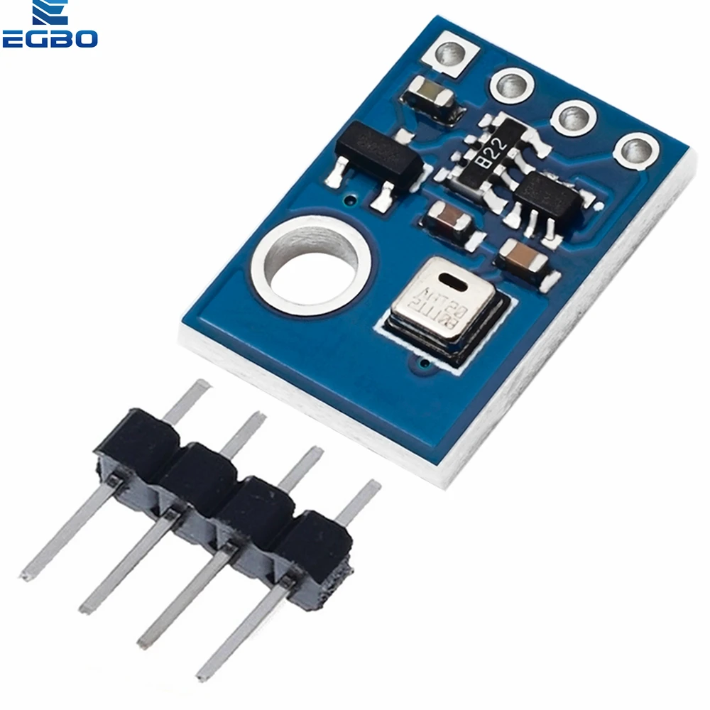 Módulo de medición de Sensor de temperatura y humedad Digital de alta precisión EGBO comunicación I2C reemplazar AHT30 AHT20 AHT21 AHT10