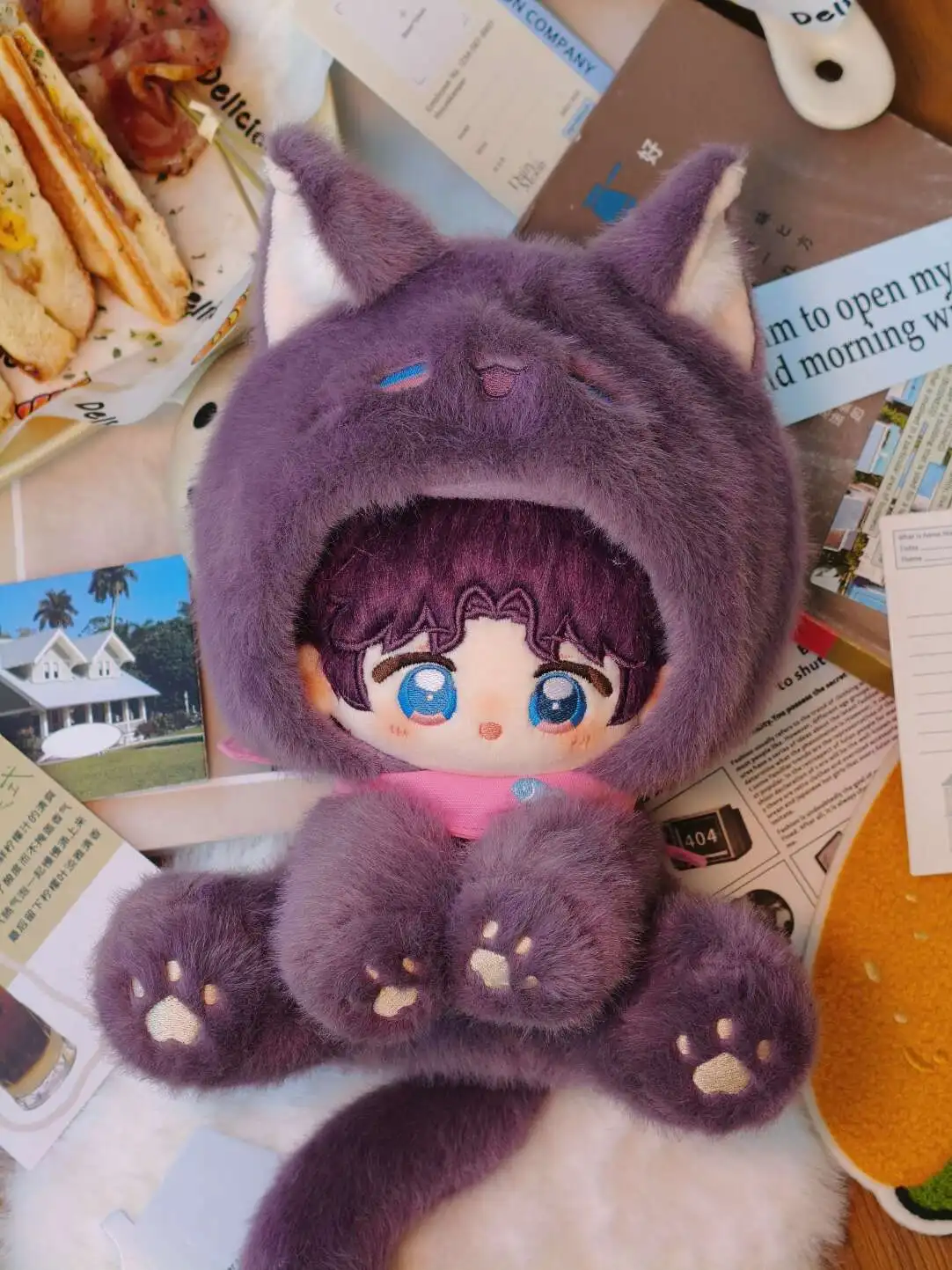 20cm In Stock Love and Deepspace Stuffed Plushie Doll Ear Tail Animal Body Cute Rafayel Sylus Caleb Zayne Xavier Anime Game Toy - view 3