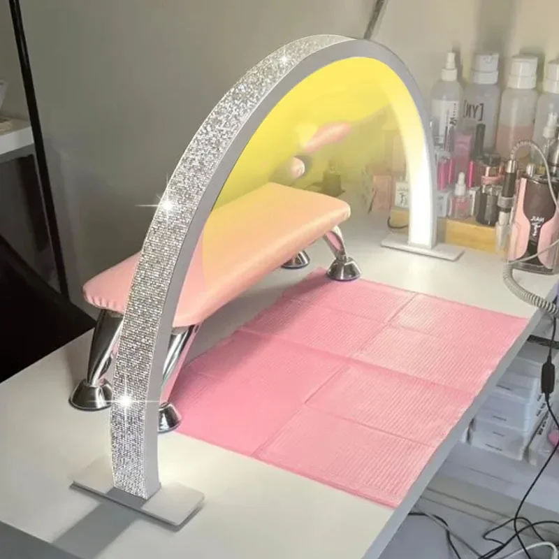 

Nail Lamp with Diamond, Tabletop Nail Salon Lamp, Eyelash Beauty Salon Desk Lamp, LED Eye Protection Light for Tattoo Parlor