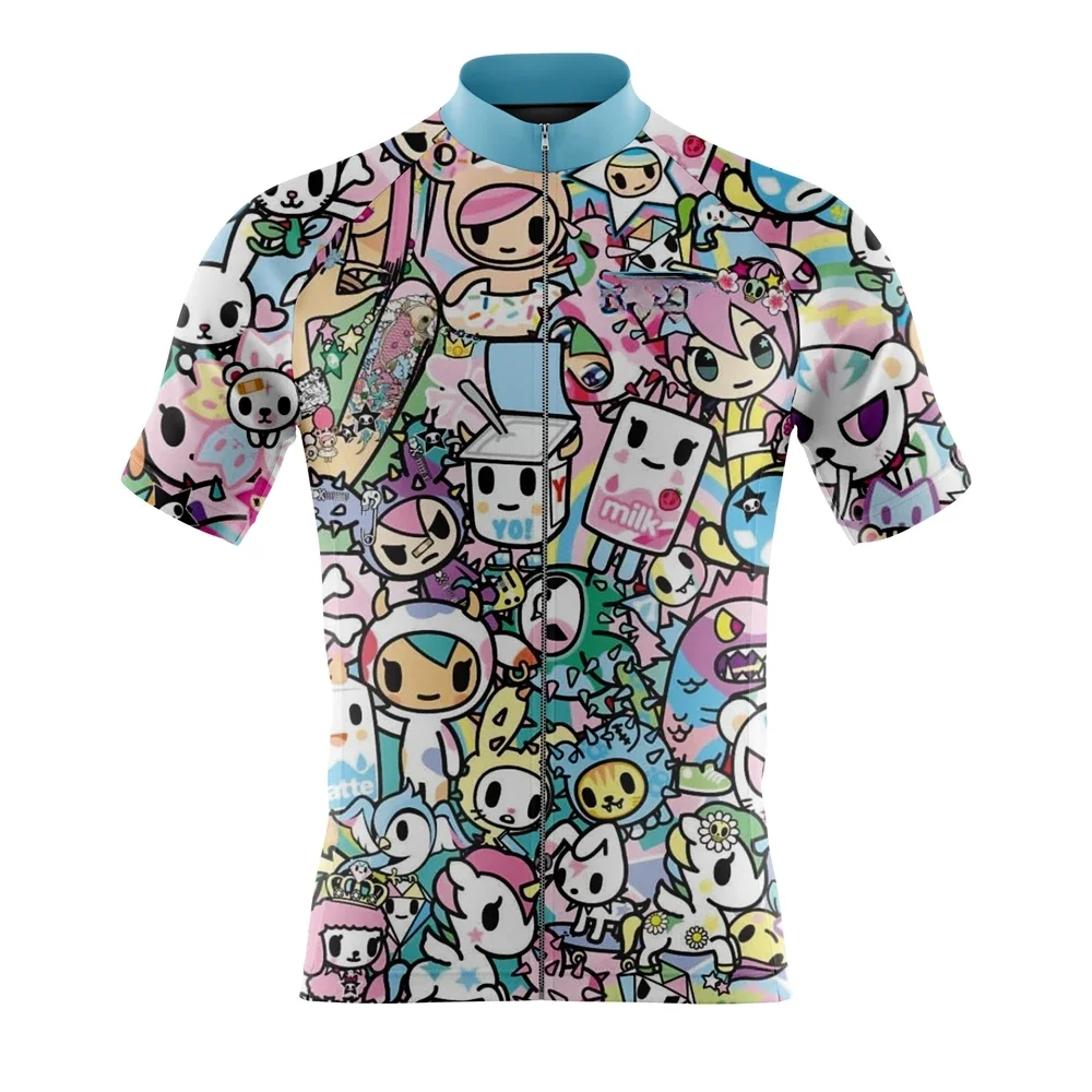 قمصان صيفية للرجال بأكمام قصيرة لركوب الدراجات سريعة الجفاف وقابلة للتنفس وخفيفة الوزن ملابس فريق الاحترافي #4