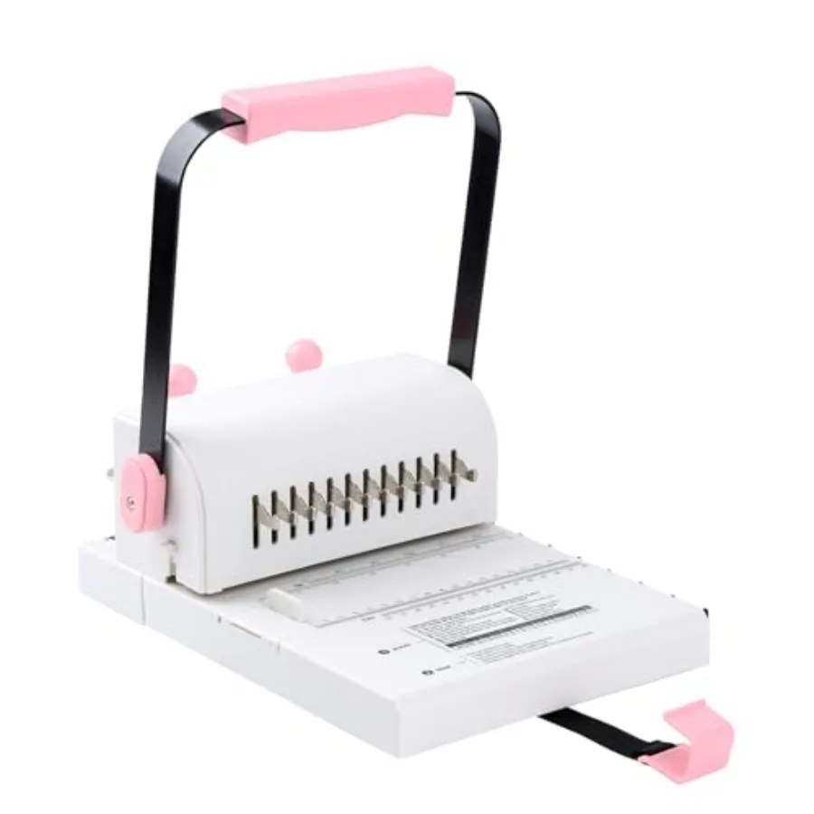 

Cinch Binding Machine with Slide Ruler: Metal, Black, for Professional Thick Books, Notebooks, Calendars Using Wire or Spiral C