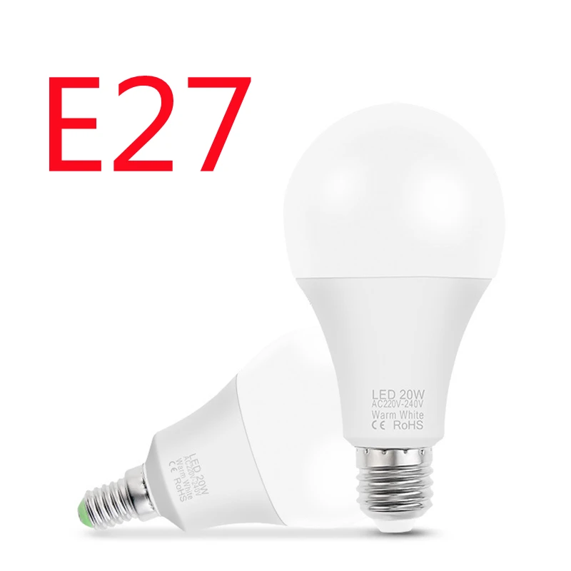 1 Pçs/lote CONDUZIU a lâmpada E14 E27 AC 220V lâmpada LED LEVOU Holofotes lâmpada De Mesa 9W 12W 15W 18W 20W
