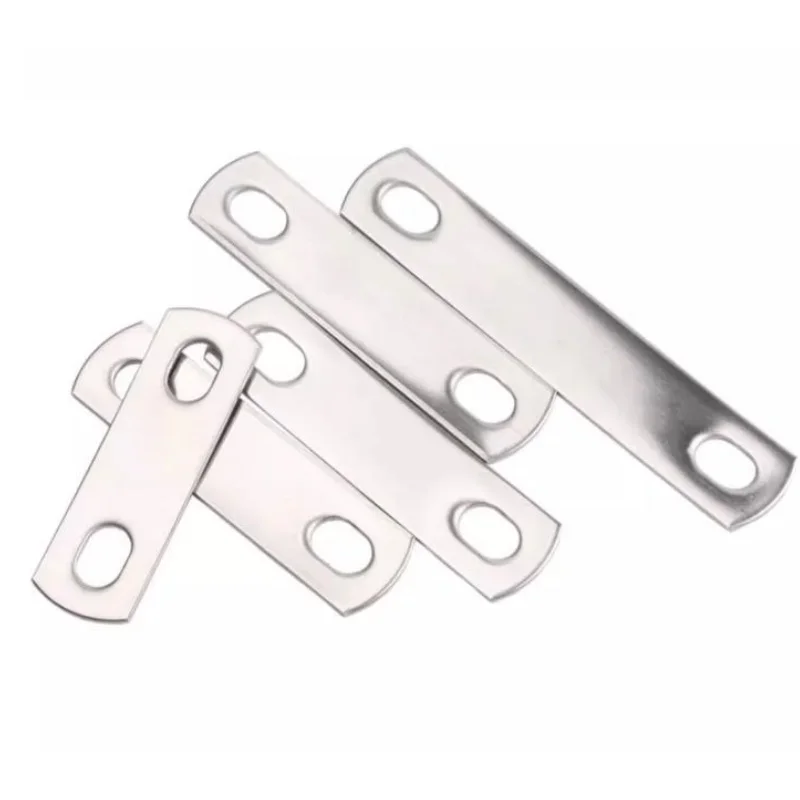 1-10pcs 304 Stainless Steel U-Shaped Gasket Pipe Clamp Screw Bolt Baffle M6 M8 M10 M12 Square Gasket BaffleConnection Piece