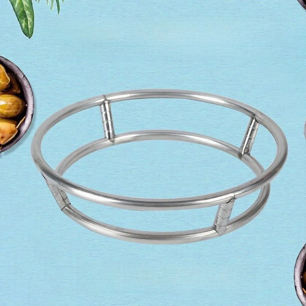 

Stainless Steel Pot Stand Round Heat Resistant Rack For Kitchen Cookware Support 23-29cm For Kitchen Countertops
