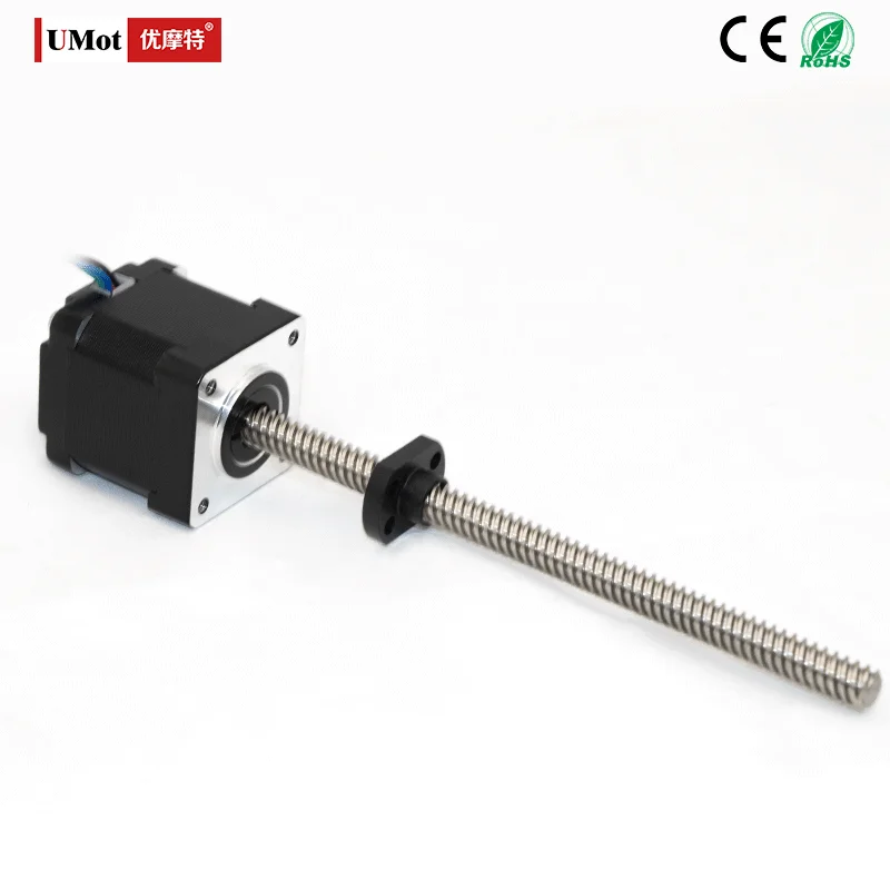 Nema 14  Mini Linear Stepping  Linear Actuator Stepper Motors With Screw Lead 2 4 8mm Length 38mm