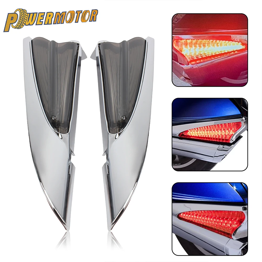 

For HONDA Goldwing GL1800 GL1800 Motorcycle LED Turn Signal Trim Warning Light Rear Side Box Accessories 2018 2019 2020 2023