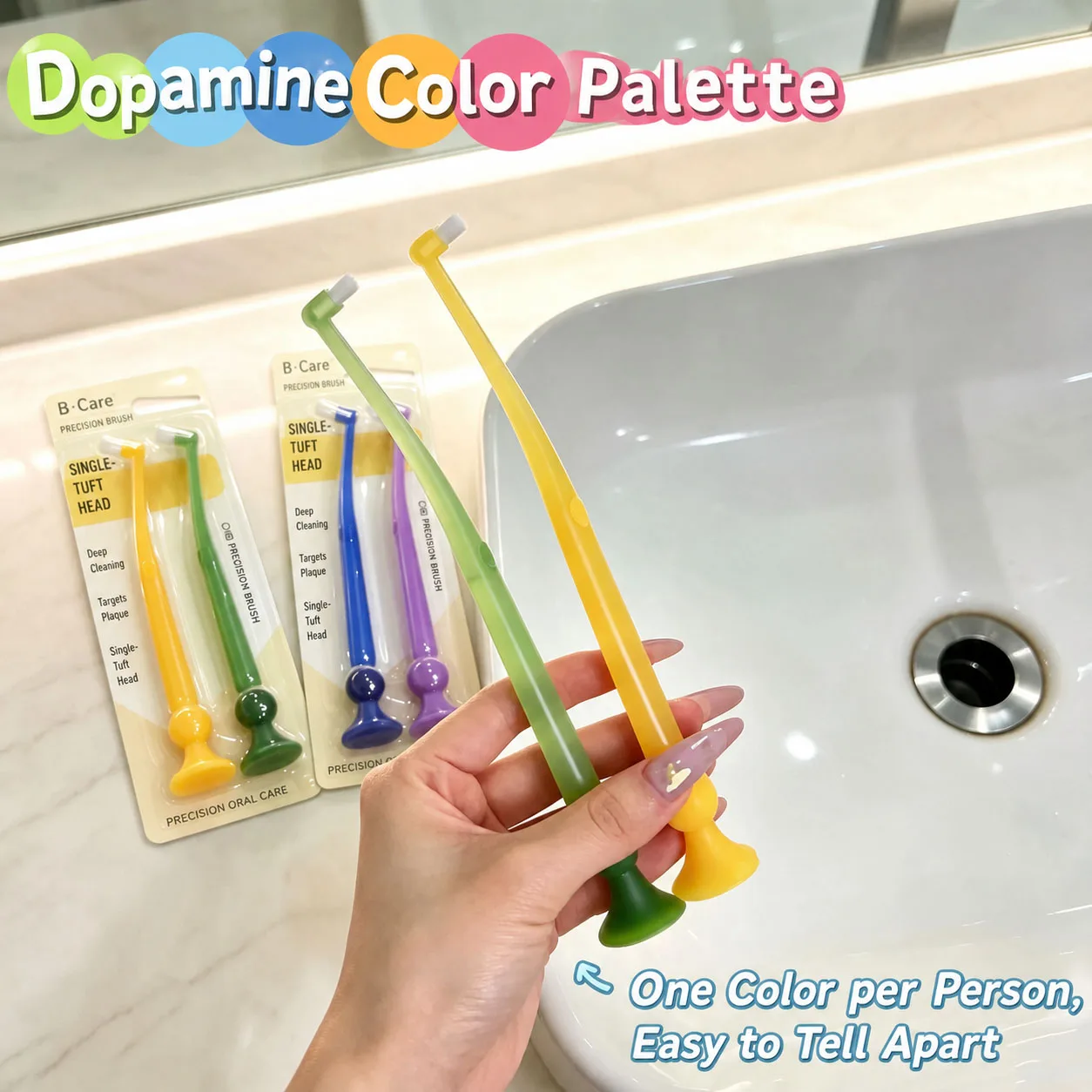 Orthodontic Interdental Brush Single-Beam Soft Teeth Cleaning Toothbrush Oral Care Tool Small Head Soft Hair Implant Adult