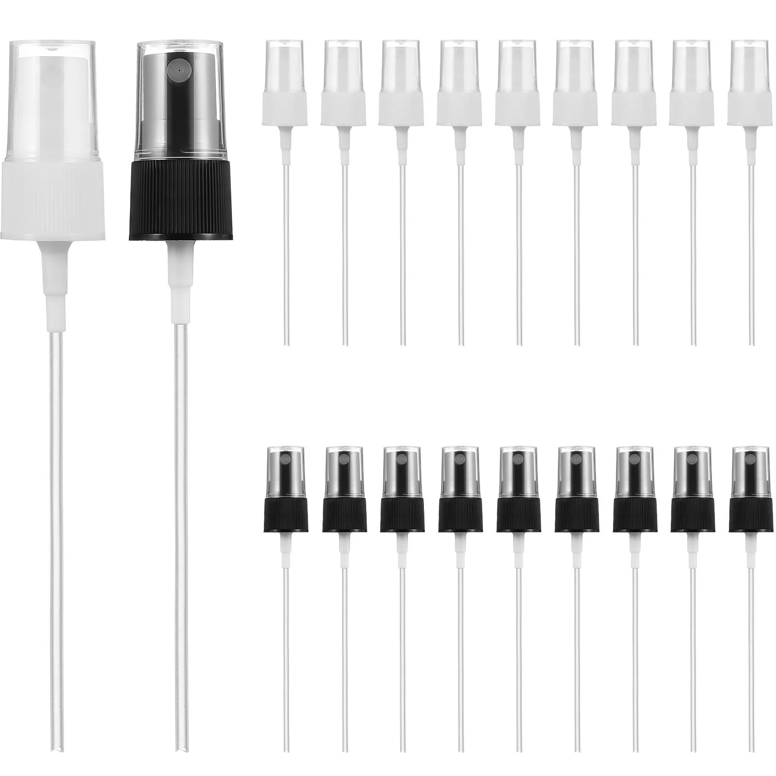 

20 PCS Black and White Sprayer Replacement Head Accessories Bottle Heads Spary Mist