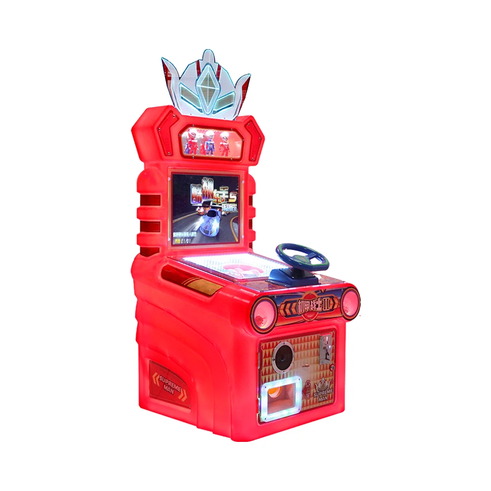 

Coin-Operated Kids Racing Arcade Electronics Games Machine 220V Metal & Plastic Material For Amusement
