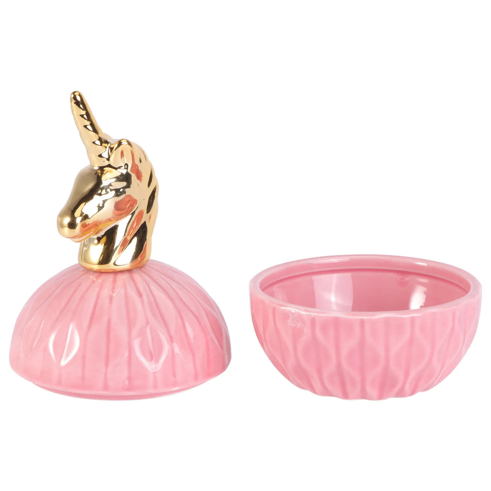 

1pc Unicorn Jewelry Box Ceramic Container Creative Storage Dustproof Safe Earrings Necklaces Rings Candy Jar Gift Packing Box
