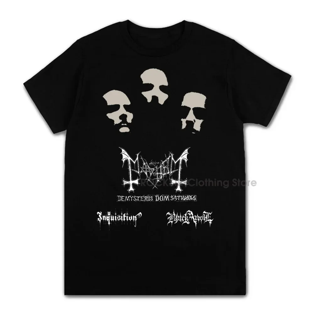 Rapper Mayhem Death Metal Cool T Shirt Men Women Oversized Tee Shirts 2022 Summer Short Sleeve Fashion Cotton Tees Tops XS-3XL