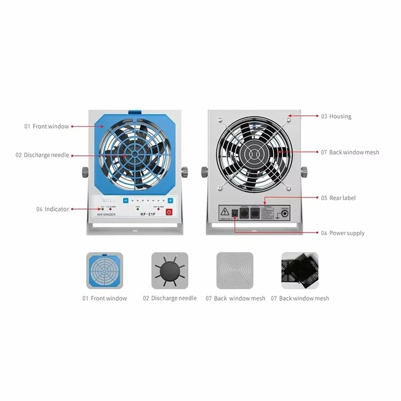 Afbeelding 3: KF-21F Hoogfrequente ESD-ionisator statische eliminator ioniserende blazer voor gebruik in cleanrooms