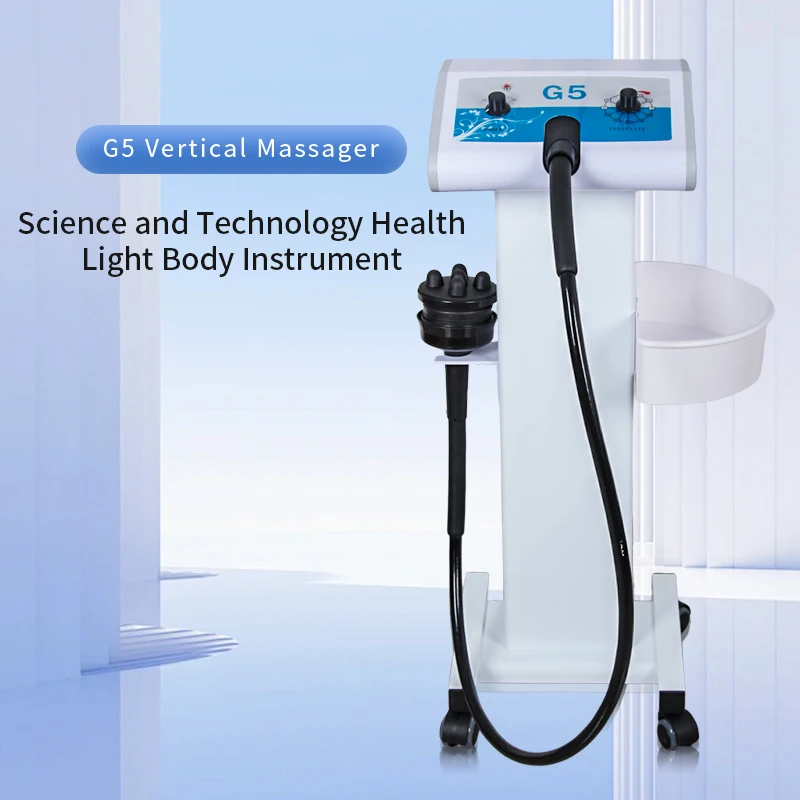 G5 Vibrating Massage Machine Slimming Muscle Massager Weight Loss Body Apparatus with Trolley Stand Removal Shaping Home Used