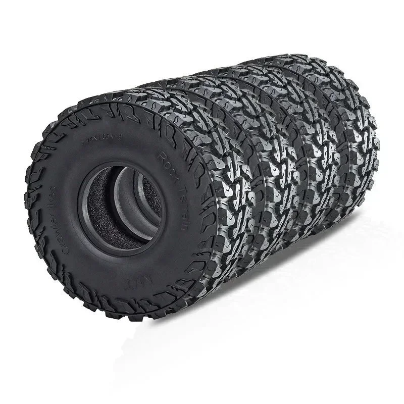 

4PCS 120mm 1.9" Rubber Tire Wheel Tyre for 1/10 RC Crawler Car Axial SCX10 90046 D90 TRX4 TRX6 D261