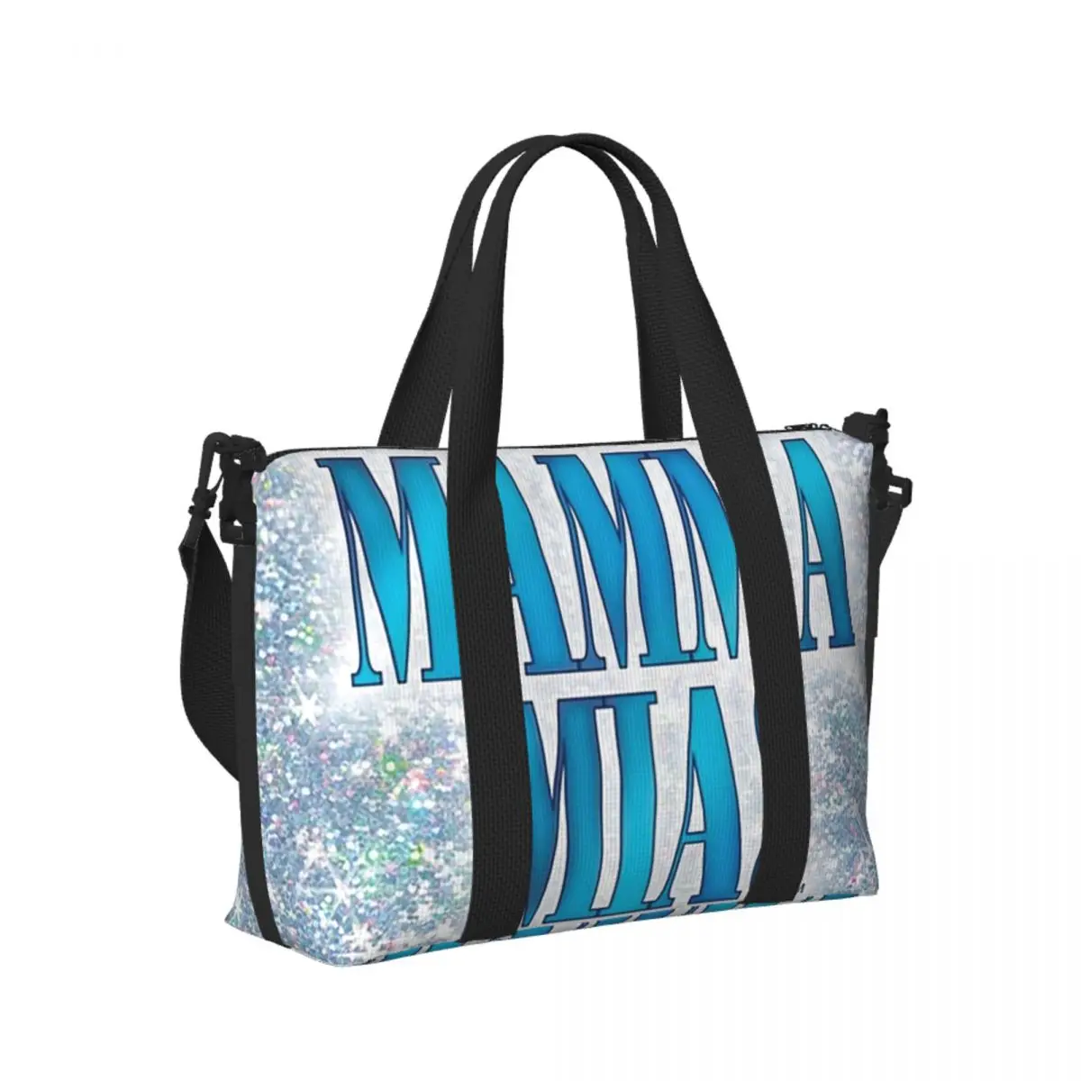 

Custom Mamma Mia 2 Beach Travel Bag Large Capacity Tote Bags for Gym Yoga Women Shopping Duffle Shoulder Bag