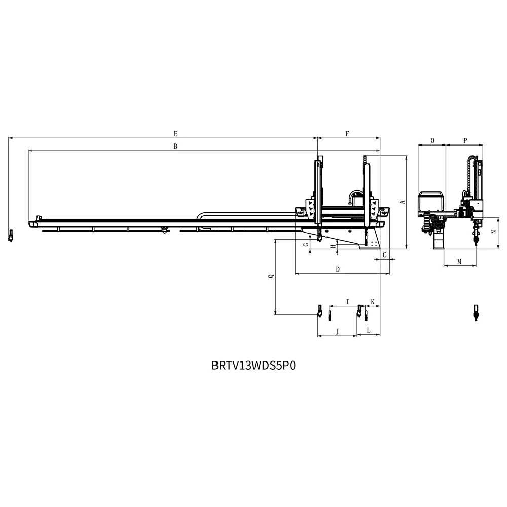 BRTV13WDS5P0/F0 Fünfachsiger Servo-Manipulator