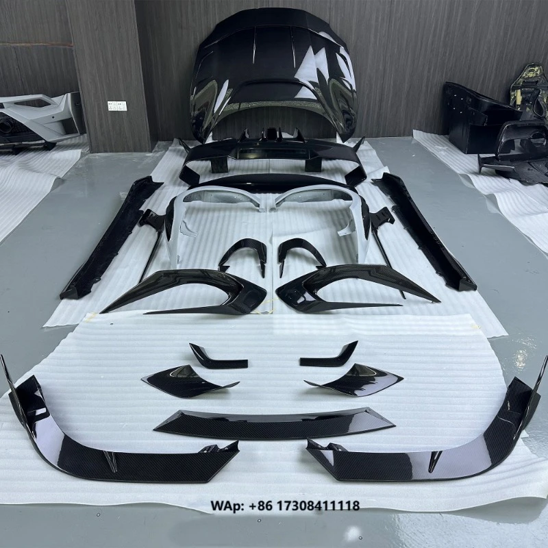 Dry Carbon Fiber BatFury Aero New Style Auto Parts Body Kit Hood Front Lip Rear Diffuser Side Skirt for F-errari 296 GTB Bodykit