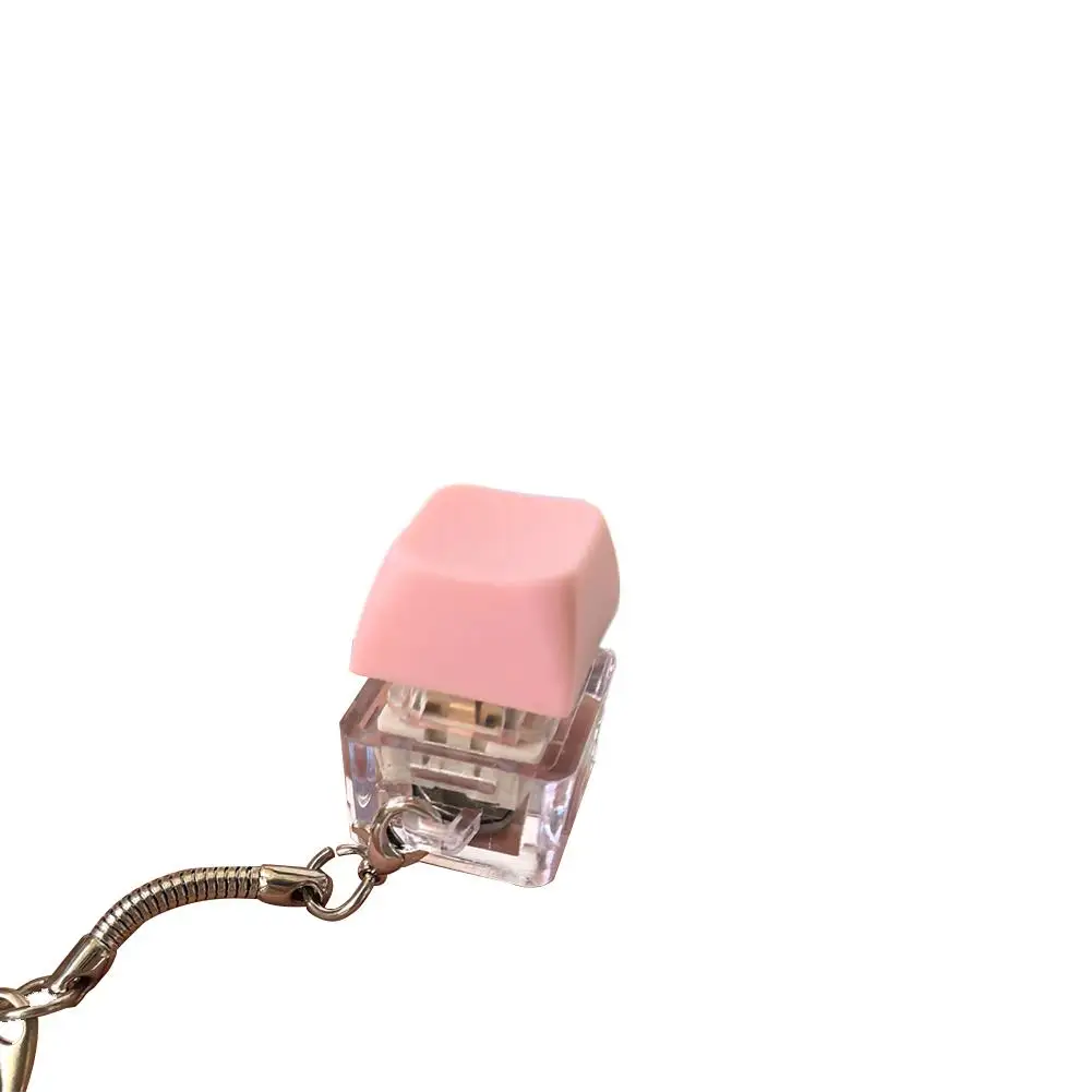 1/4/5/9 Tasten Mechanische Tastatur-Achsen-Tester Schlüsselanhänger Stressabbau-Clicker Fidget-Tastatur mit LED Entspannungswerkzeuge Geschenke