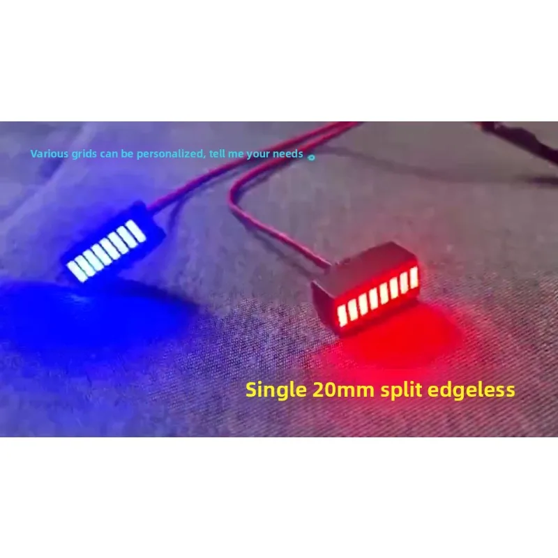 2 pçs led luz de advertência para 1/14 tamiya rc caminhão basculante scania 770s r620 volvo 750 mercedes-benz actros 3363 homem brinquedos peças de carro