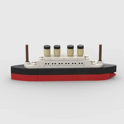 56Pcs Mini Titanic Cruise Ship Model Building Blocks Bricks Boat Kit Sets Children Assemble Toys Birthday Gift