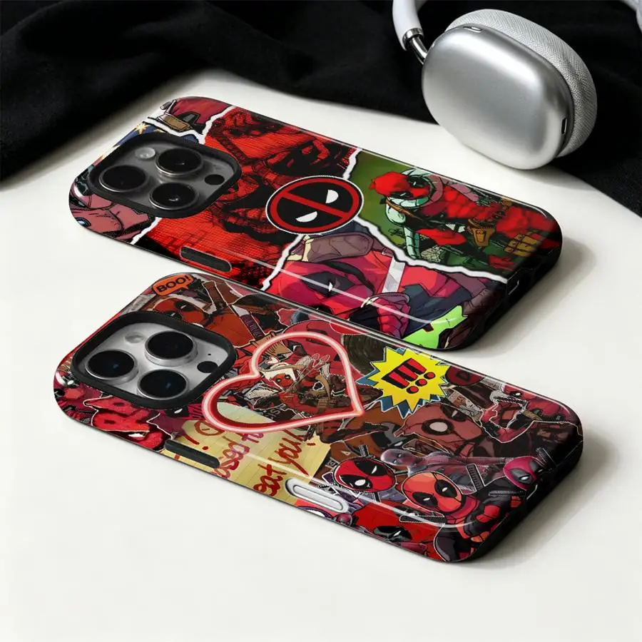 Чехол для телефона Apple iPhone 17 14 Air 11 XS XR 13 16 Pro Max 16e 12 15 Plus, мягкий чехол-накладка Clever Deadpool
