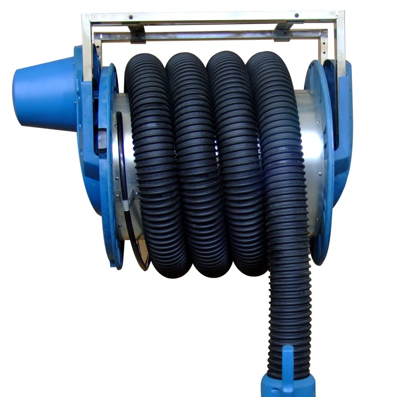 

Manual Exhaust Extraction System with Motor Car Exhaust Extracting System Auto Vehicle Exhaust Gas Tumbler Dual Pipe Ends