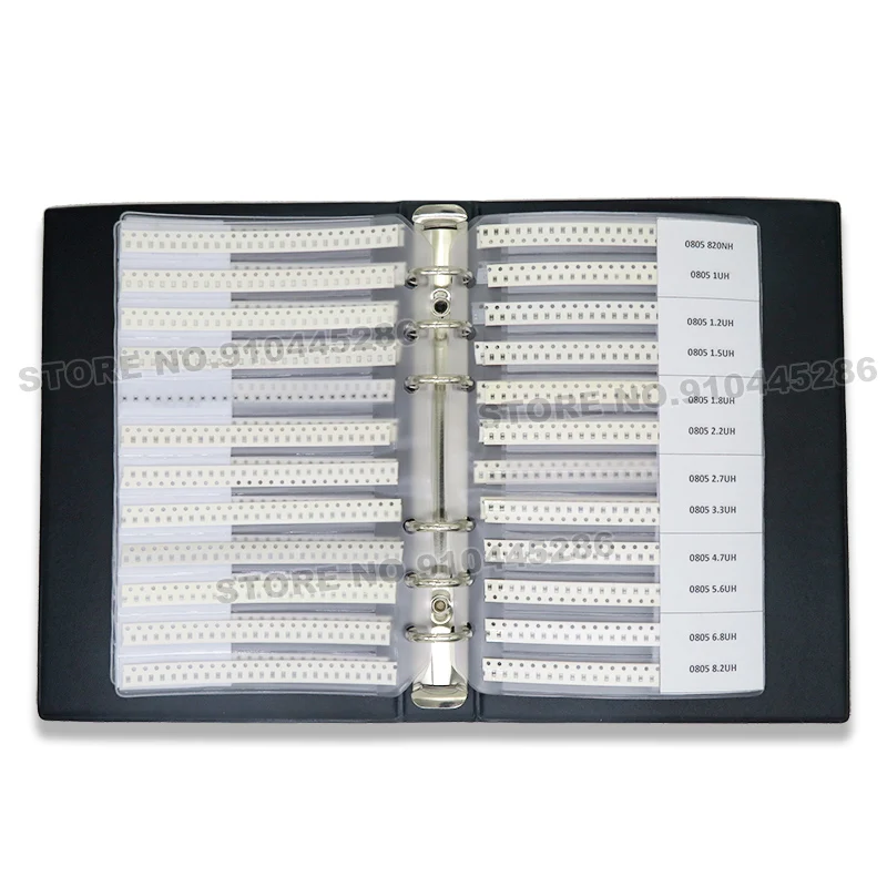 0402 0603 0805 SMD Wire Wound Ceramic Inductor Kit 30/33/42/35Value SMT Assortment Sample Book Chip Inductance Sample Book